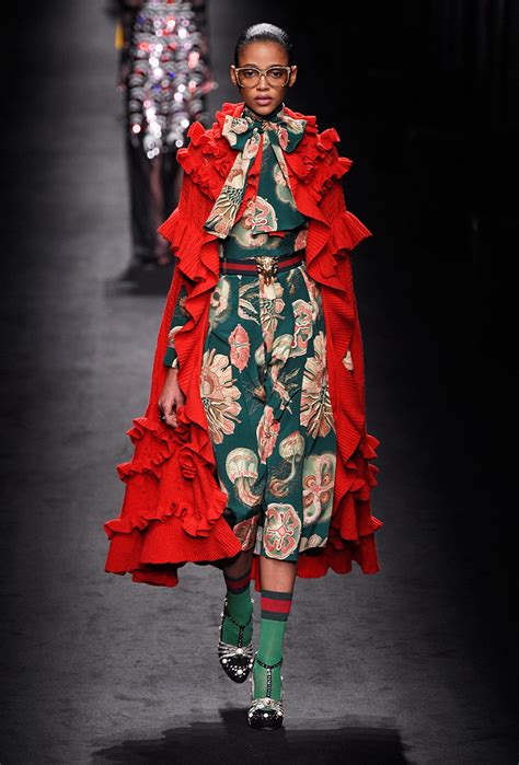 gucci black and red runway|gucci runway looks.